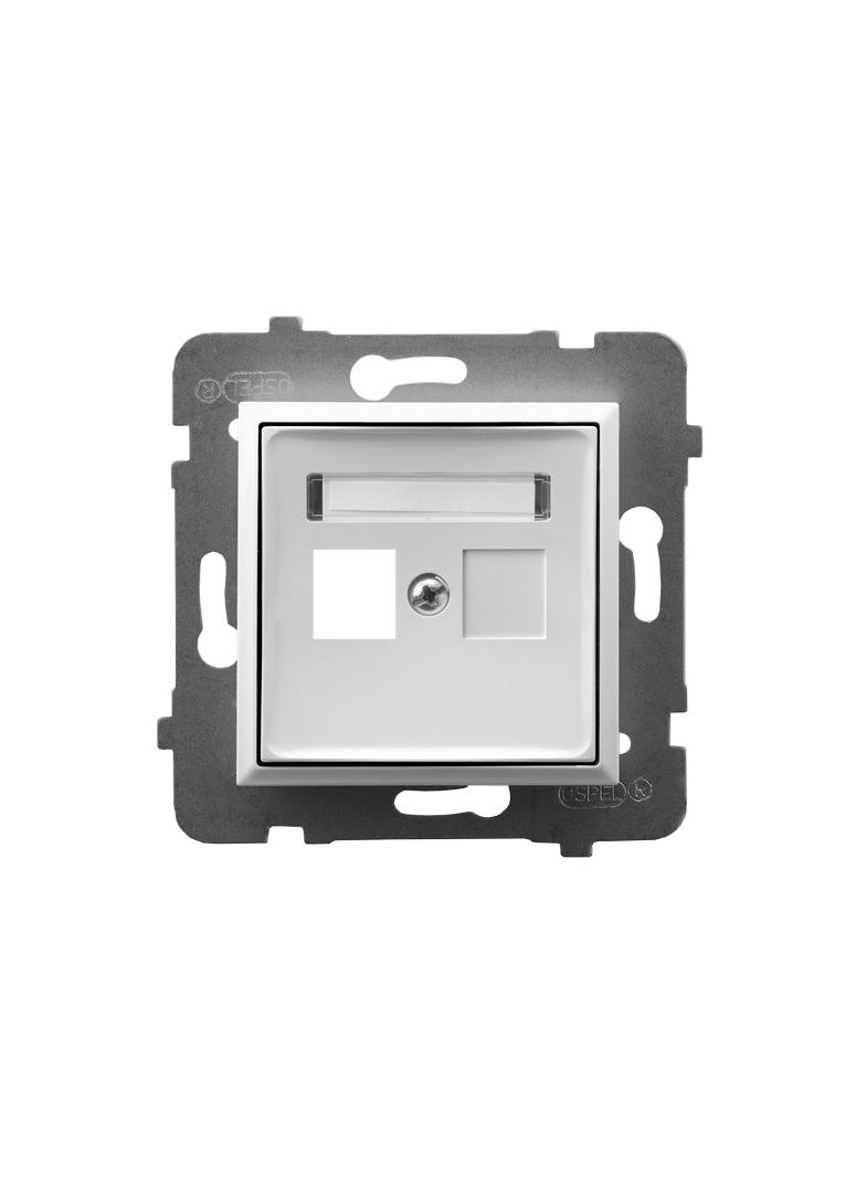 ARIA Obudowa gniazda pojedynczego typu Keystone prosta - kolor biały