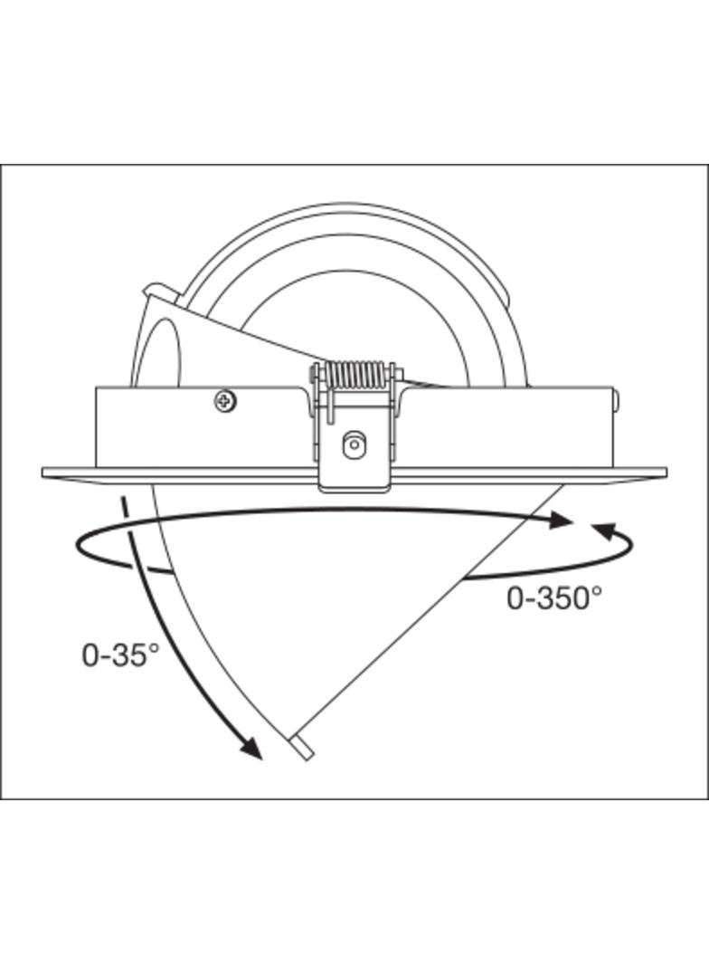 Oprawa SPOT VARIO DN170 35W 4000K 24DEG WT