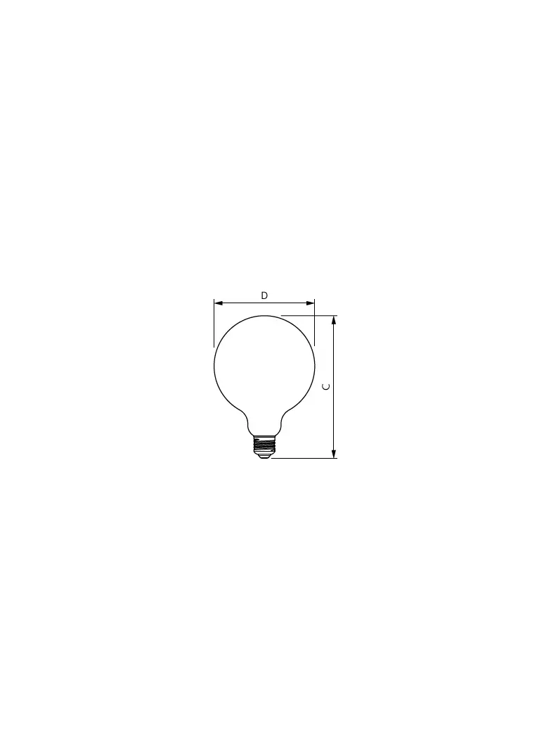 Żarówka LED ściemnialna 5,9W=60W 806lm 2700K barwa ciepła VLE kulka D5,9-60W E27 927 G120 Szkło prze