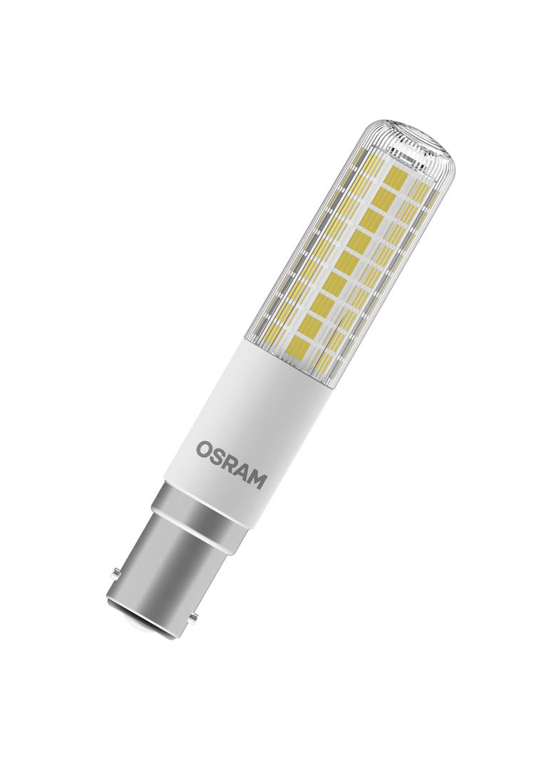 Lampa LED SPECIAL T SLIM CL 75 dim 9W 827 B15d