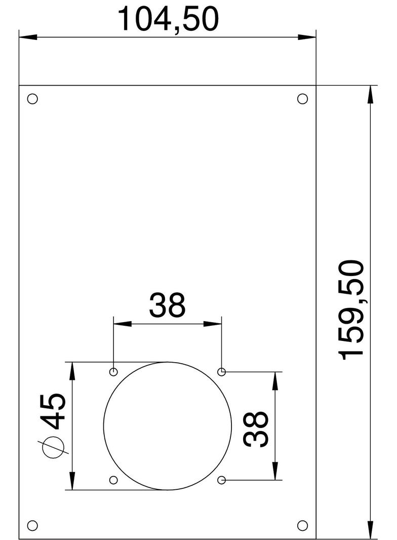 VHF-P12, Ramka montażowa