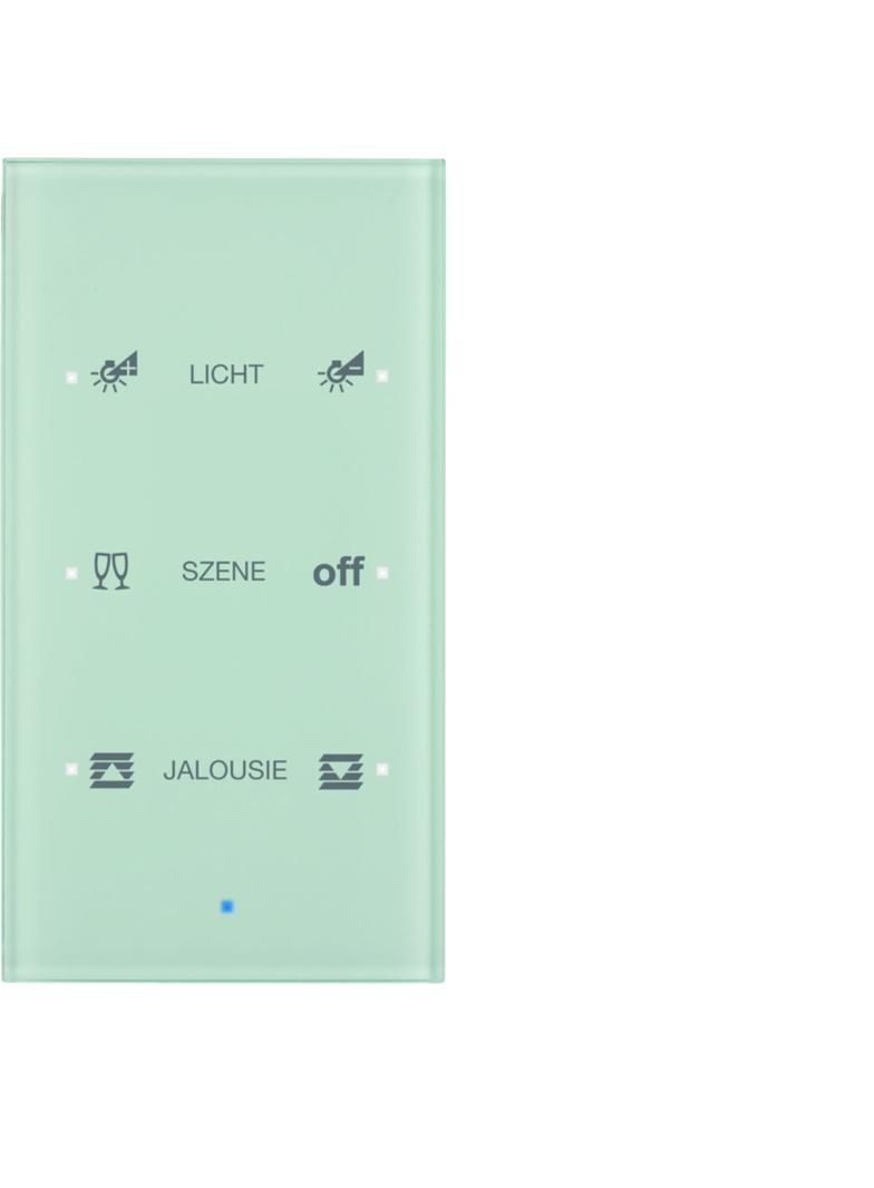 BERKER KNX TS Sensor dotykowy potrójny konfigurowalny szkło białe 75143930 HAGER