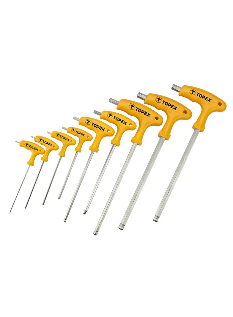 Klucze Torx typu "T" T10-T50, zestaw 9 szt.
