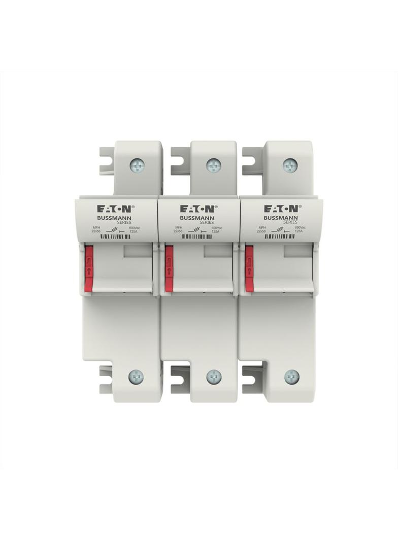 3 Pole 22x58 MFH Podstawa wkładki cylindrycznej 22x58 3P 125A 690VAC CH223DU EATON
