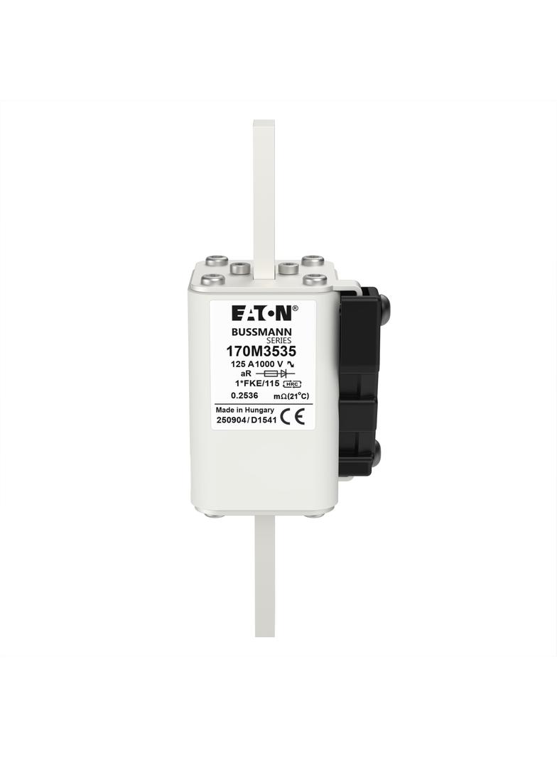 FUSE 125A 1000V 1*FKE/115 AR Wkładka szybka 125A AC 1000V rozmiar 1 43x60x156 mm aR, 170M3535 EATON