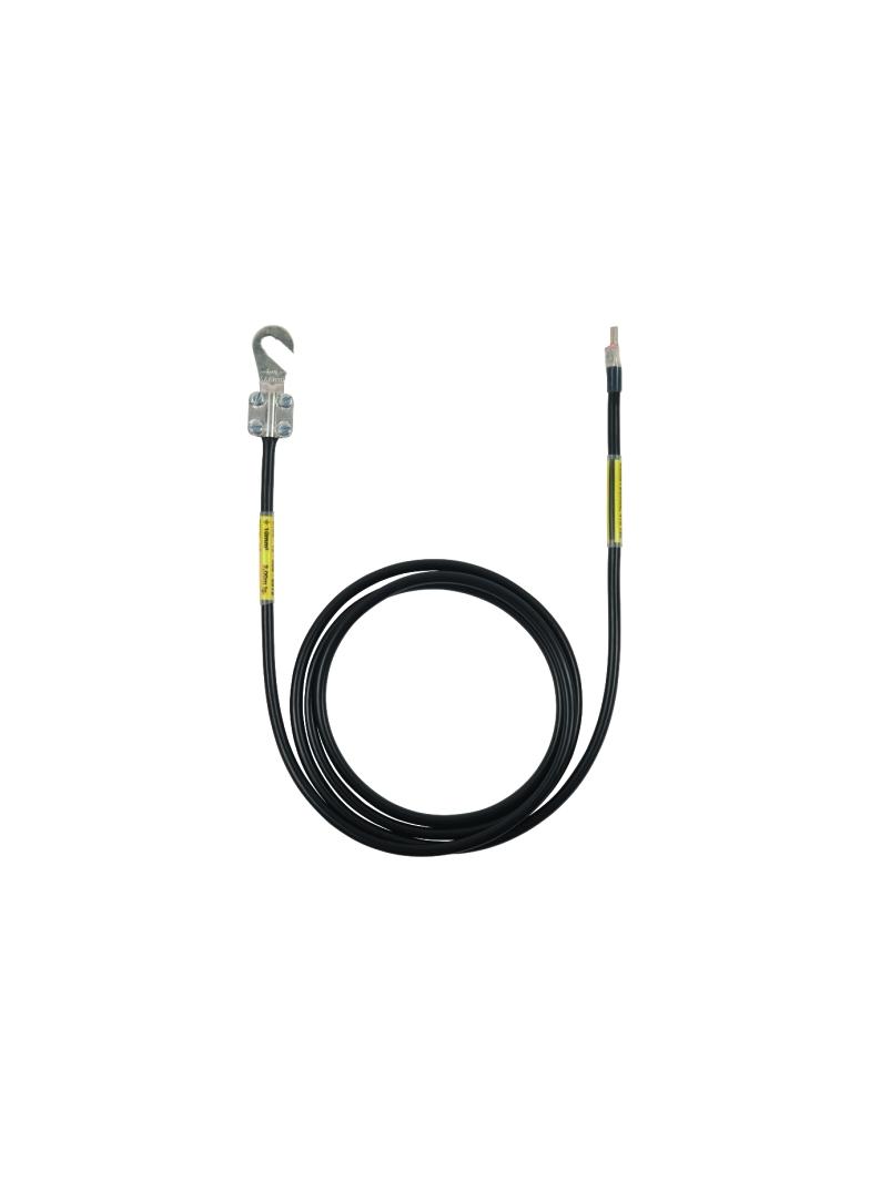 Kabel uziemiający 10 mm2 / dł. 2,0 m (kolor czarny)