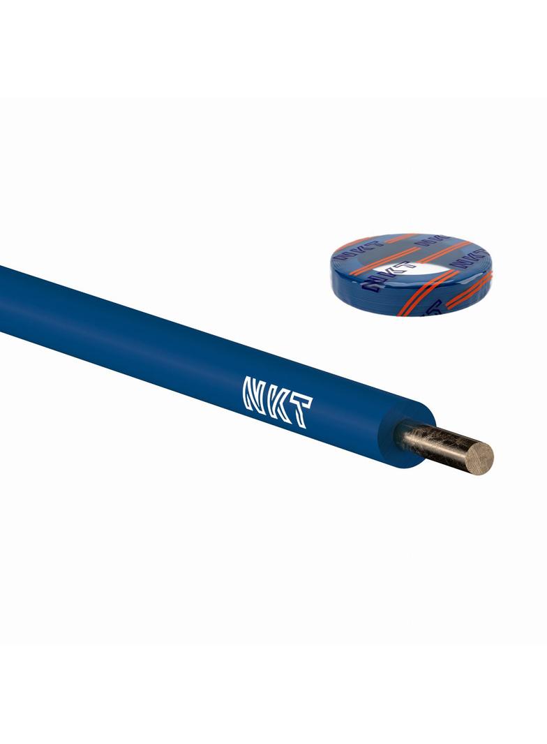 Przewód instalacyjny H07V-U (DY) 4mm2 niebieski 450/750V /100m/ NKT