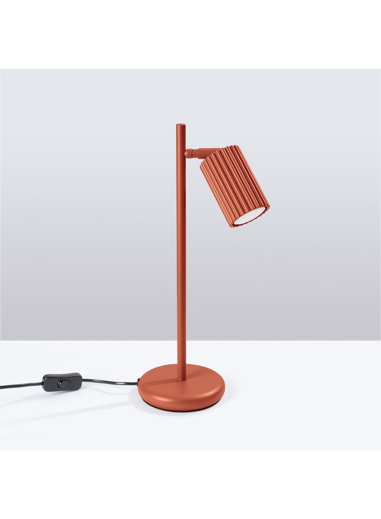 Sollux Lampa biurkowa KARBON ochra czerwona SL.1643