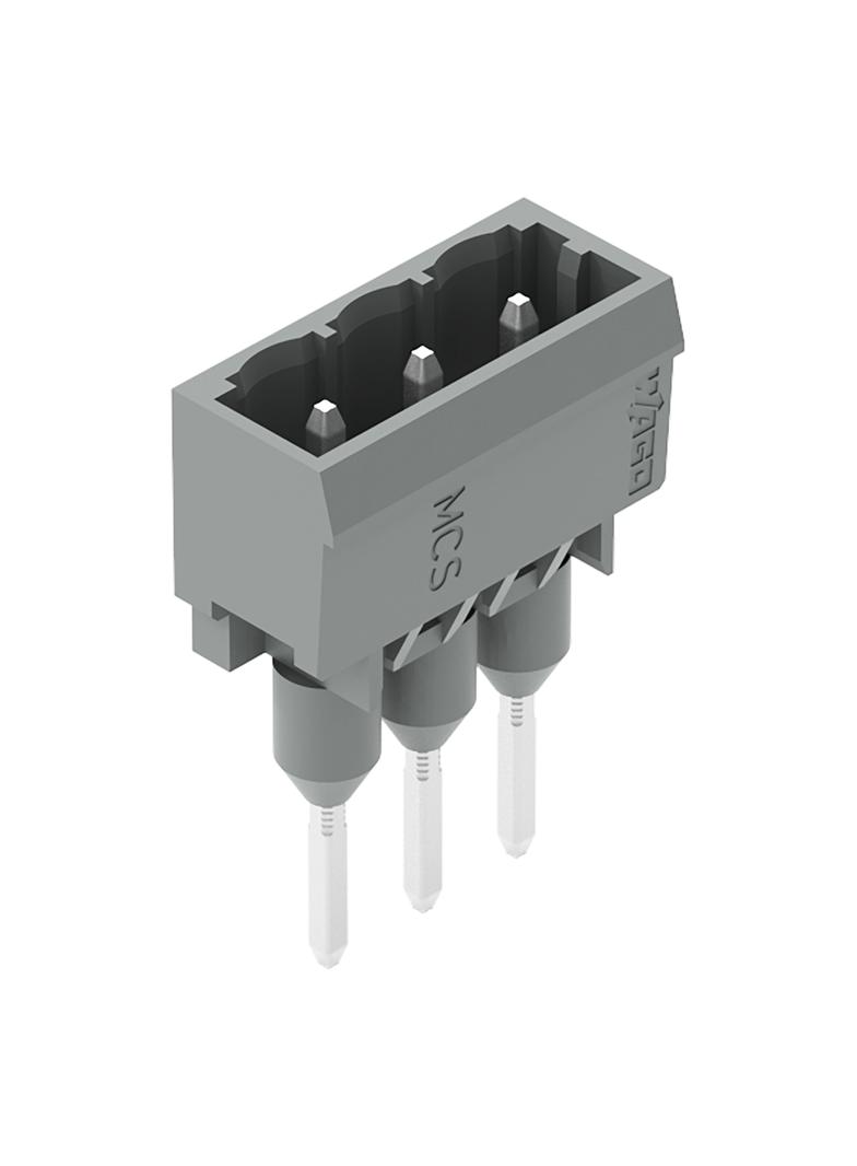 MCS-MIDI Classic wtyk 3-bieg. szary raster 5 mm