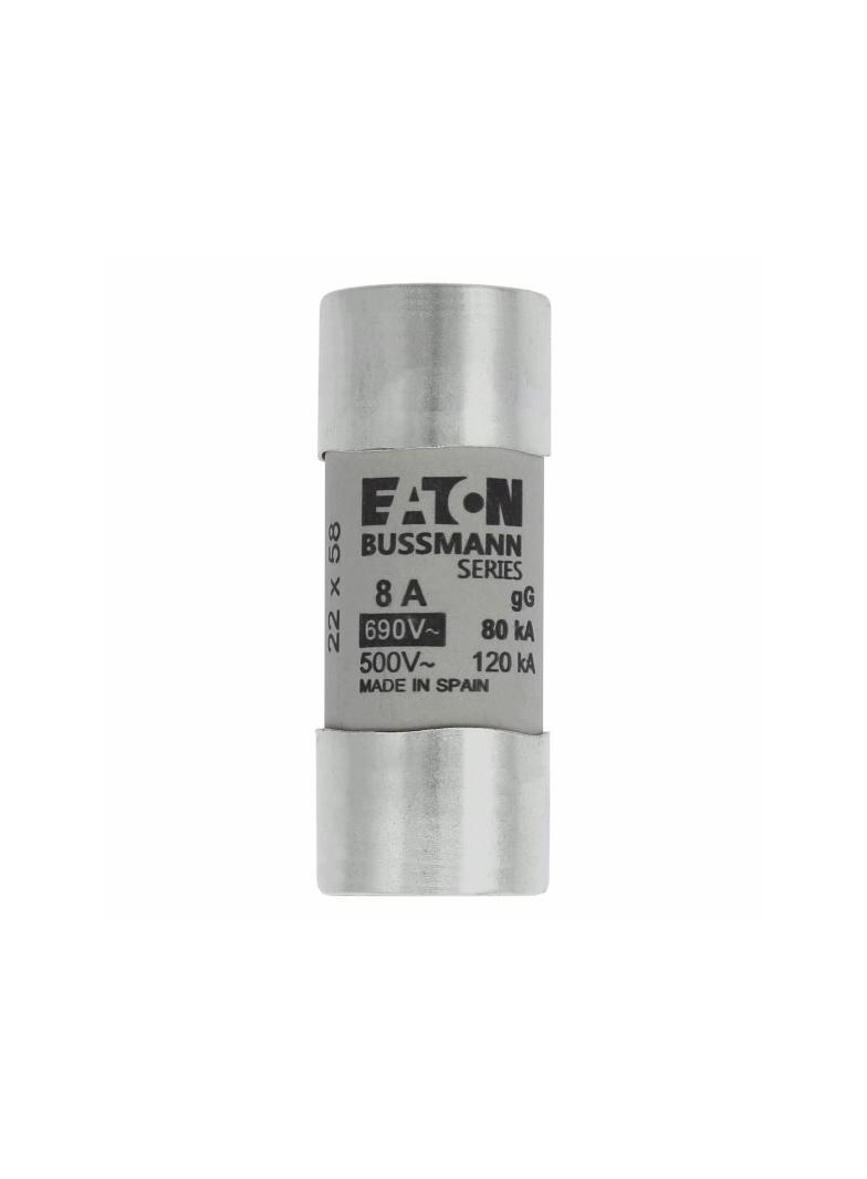 CYLINDRICAL FUSE 22 x 58 8A GG 690V AC Wkładka cylindryczna 22 x 58mm 8A GG 690V AC C22G8 EATON