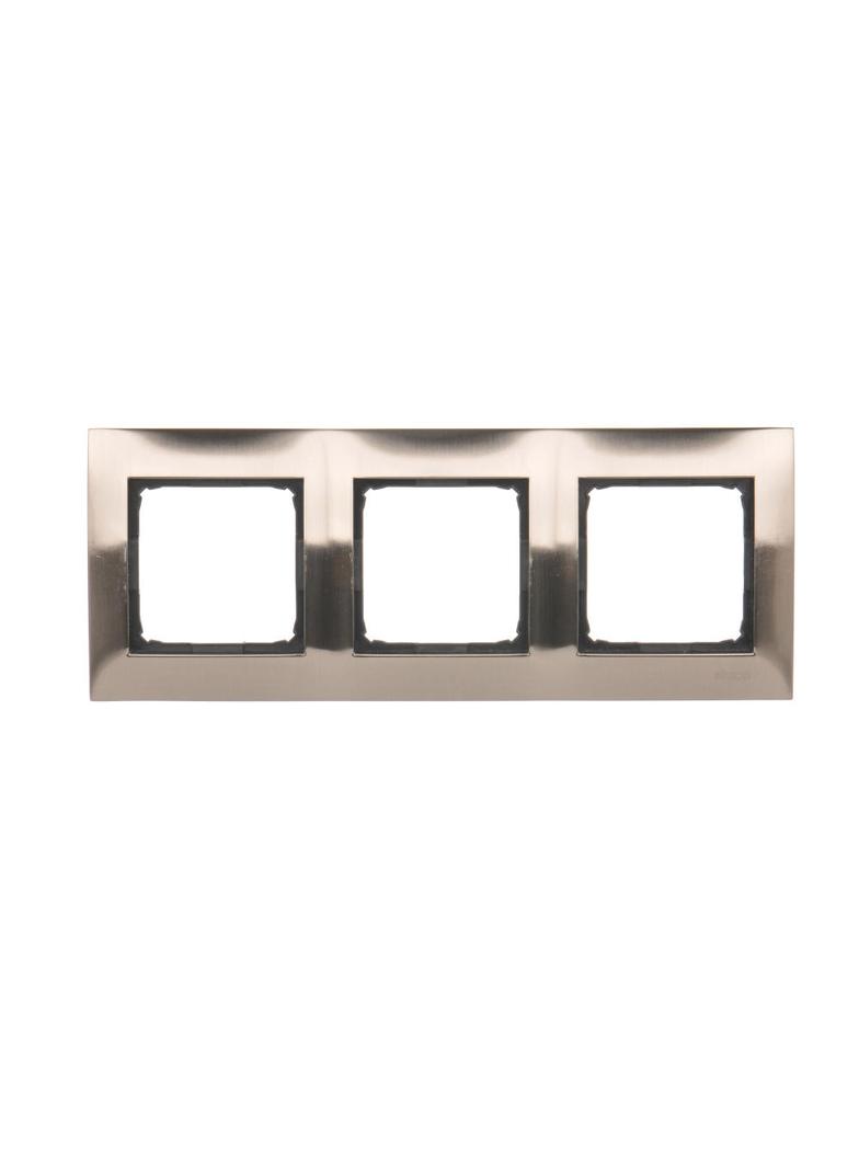 Simon 54 PREMIUM ramka potrójna inox DR3/61 KONTAKT