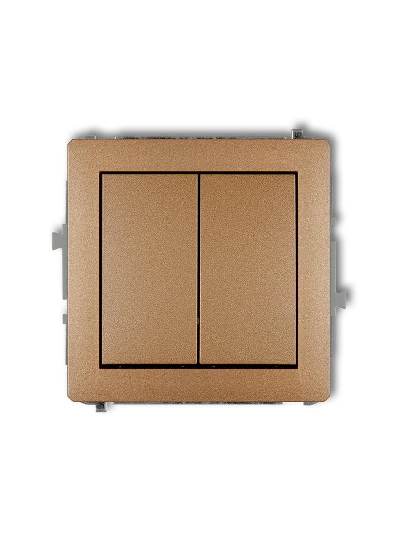 DECO Mechanizm łącznika podwójnego schodowego w stylu amerykańskim (dwa klawisze bez piktogramów) zł