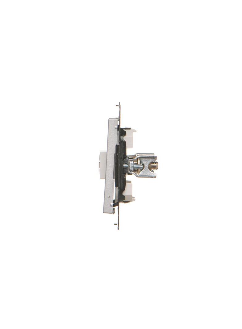 Simon 55 Gniazdo ekwipotencjalne podwójne Aluminium mat TGEK2.01/143 KONTAKT