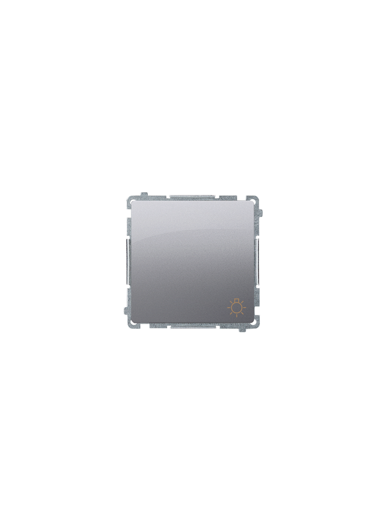 Simon Basic Przycisk światło 16A 250V zaciski śrubowe stal inox BMS1A.01/21 KONTAKT