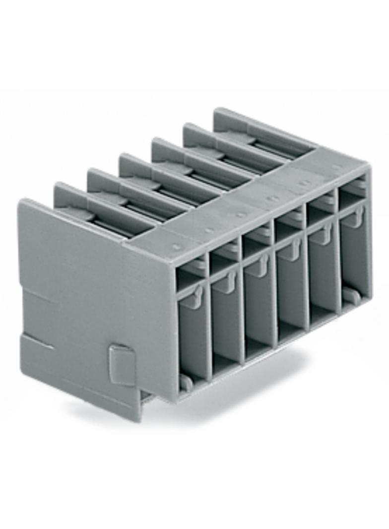 X-COM gniazdo pinowe 2-torowe szare raster 5 mm