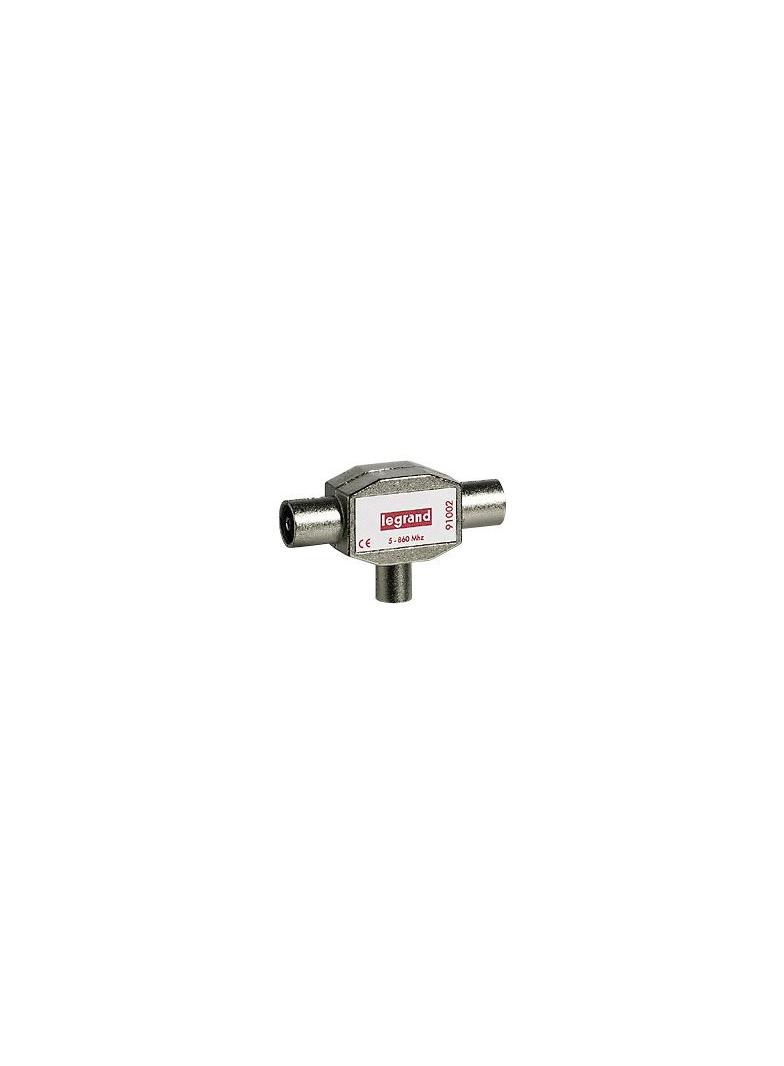 SPLITTERY EKRANOWANE ?9.52 MM - 862 MHZ, 1 WEJŚCIE MĘSKIE - 2 WYJŚCIA ŻEŃSKIE, Legrand