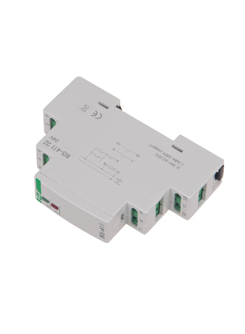 Przekaźnik bistabilny 9-30 V AC/DC 2Z BIS-411 2Z 24V montaż na szynie DIN BIS-411-2Z-24V F&F
