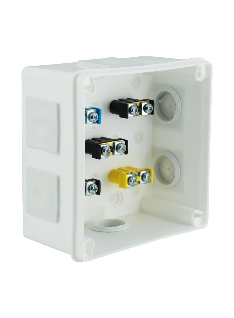 VP-53 Puszka n/t 118x118x68 IP55 6-wl dł.gum. Z-ac. biała VP 053-51 61.167 OPATÓWEK