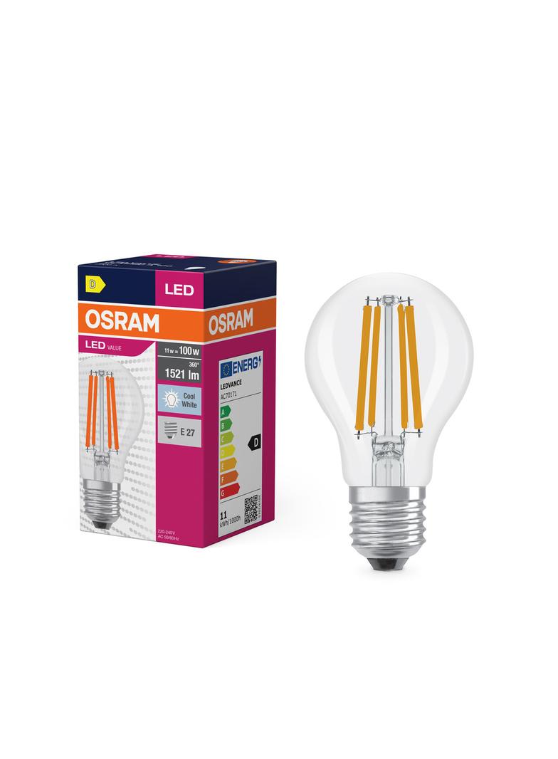 Lampa LED VALUE Classic A100 non-dim Filament 11W 840 E27