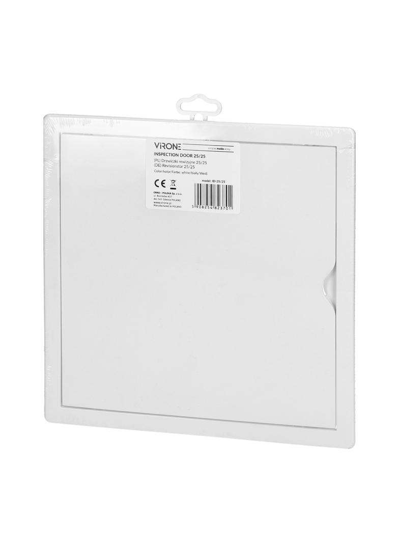 Drzwiczki rewizyjne białe 25x25 cm plastikowe ABS VIRONE ID-25/25 ORNO