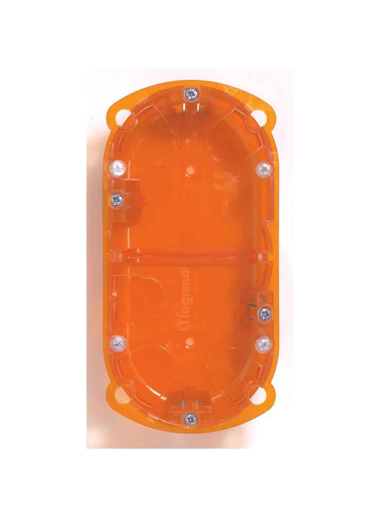 BATIBOX PUSZKA PODWÓJNA DOSTOSWANA DO KAŻDEJ ŚCIANY 50 MM, Legrand