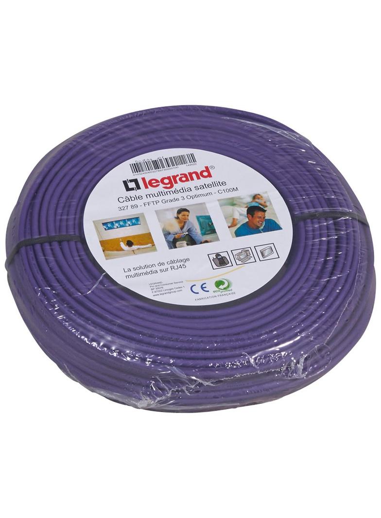 KABEL F/FTP (2150 MHZ), TV + SATELITA, DŁUGOŚĆ 100 M, Legrand 032789 LEGRAND