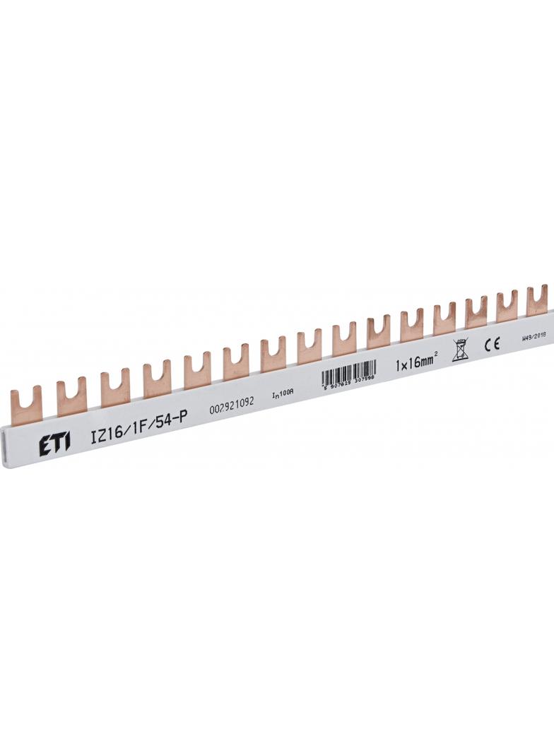 Szyna łączeniowa widełkowa 1P 100A 16mm2 (54 mod.) IZ16/1F/54/P 002921092 ETI