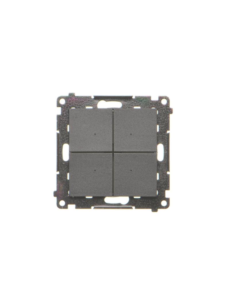 Simon 55 Łącznik/Przycisk zwierny 4-krotny elektroniczny Czarny mat TEW4.01/149 KONTAKT