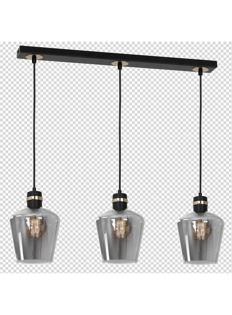 Milagro lampa wisząca Richmond 3xE27 czarno/złota MLP6539