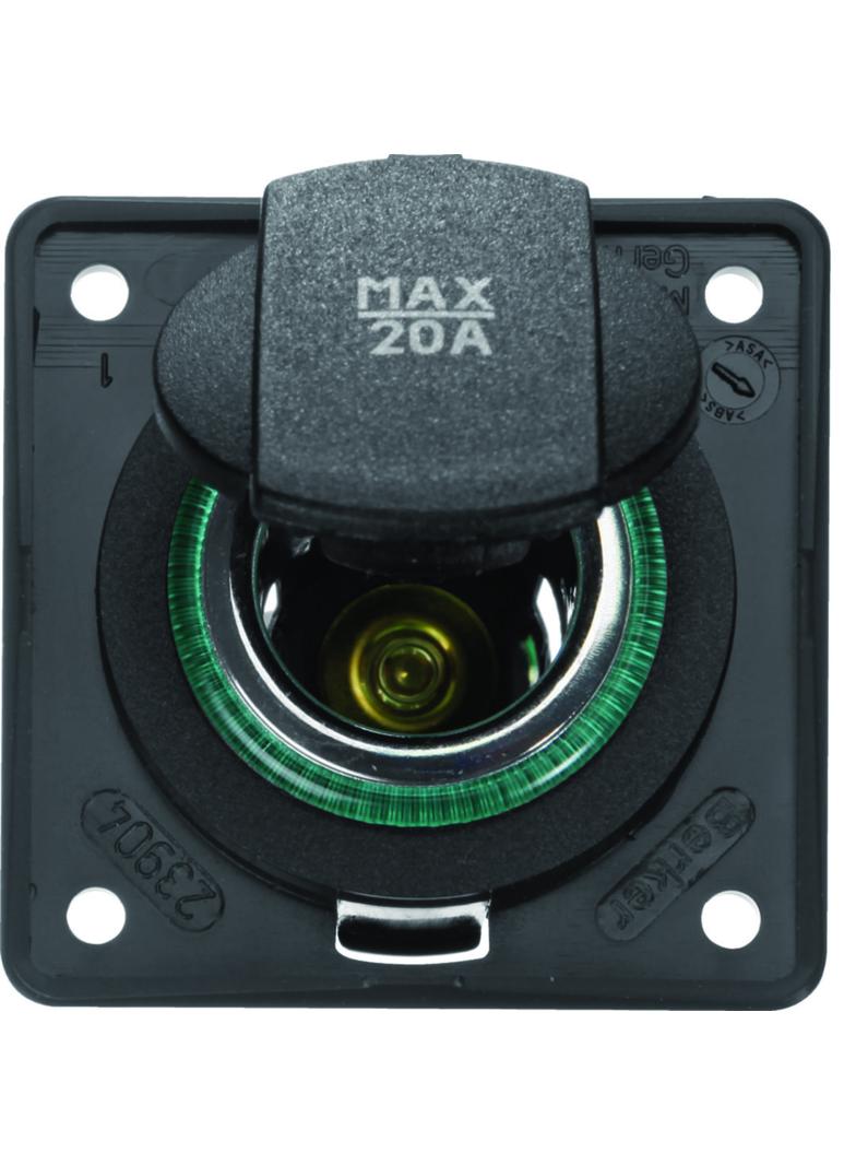 BERKER Integro Gniazdo zasilające 24V samochodowe antracyt 945702505 HAGER