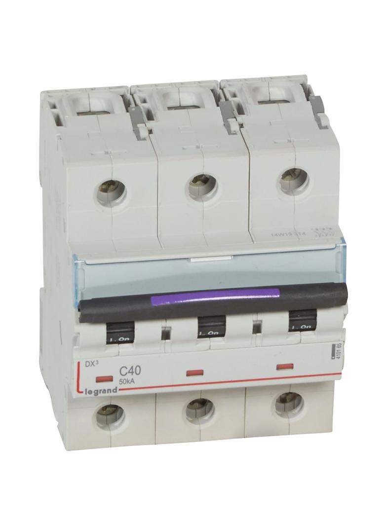 Wyłącznik Nadprądowy S323 C40 3P 40A 50Ka DX3 410165 LEGRAND