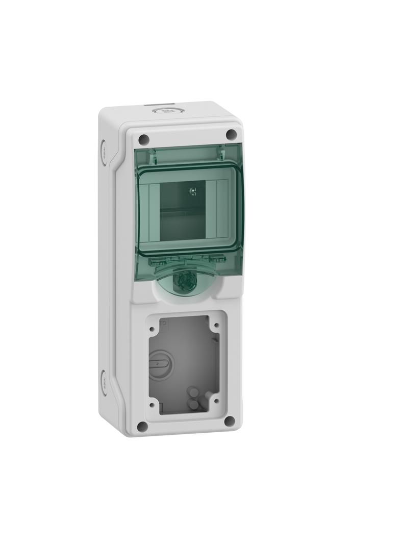 Rozdzielnica natynkowa 1x4 Mureva (dawna Kaedra) IP65 mgMRV-1-4-NT-T/1 1 otwór 65x85mm 13175 Schneider