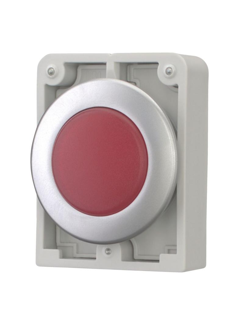 M30C-FL-R Główka lampki sygnalizacyjnej 30mm płaska czerwona 183282 EATON