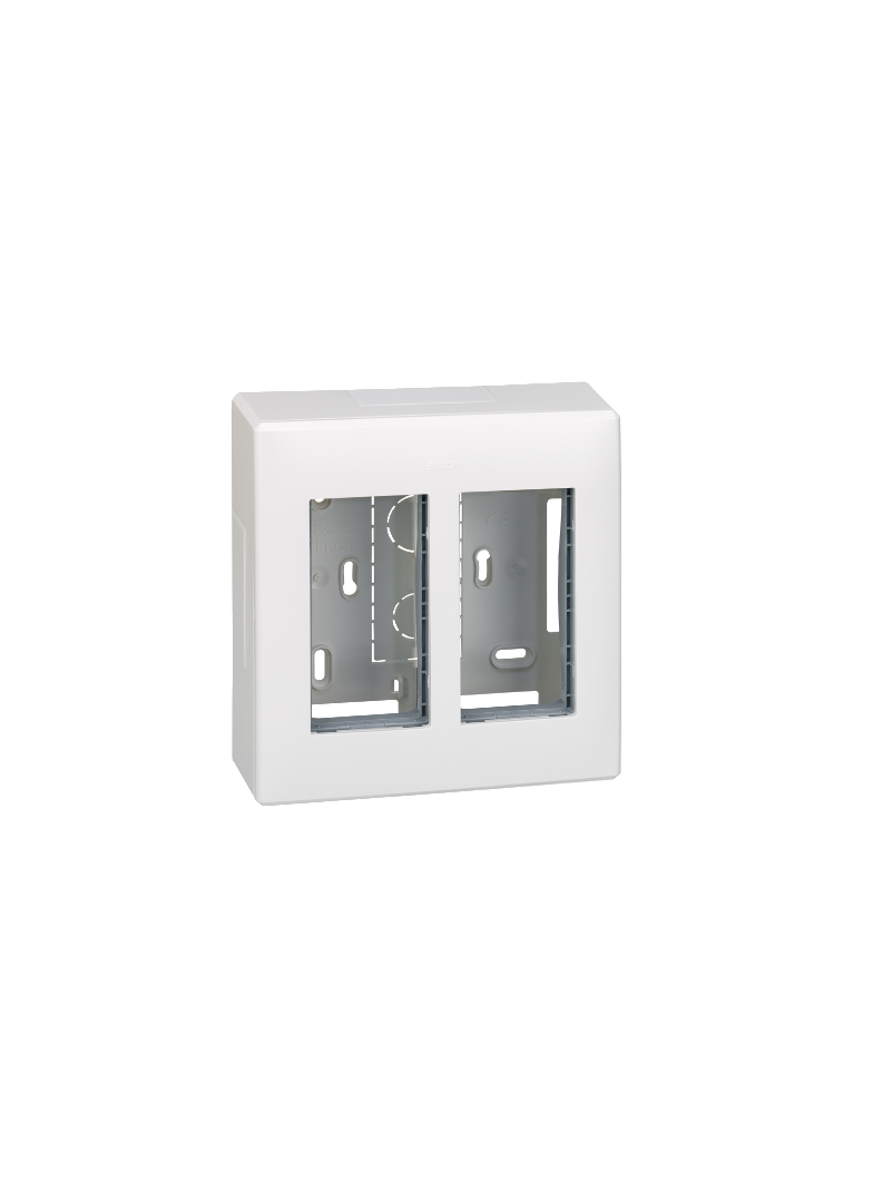 Simon Connect Obudowa natynkowa S500 2-modułowa 4x K45 kompletna czysta biel