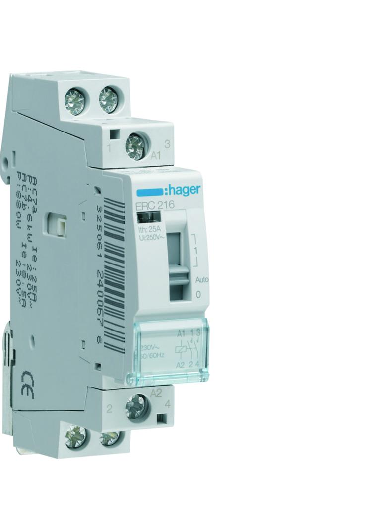 Przekaźnik instalacyjny 230VAC 2Z 16A  ERC216 HAGER