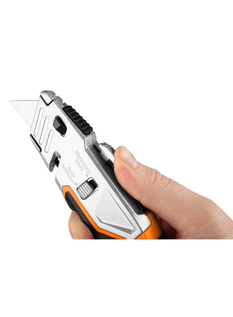 Nóż z ostrzem trapezowym, 1+5 ostrzy