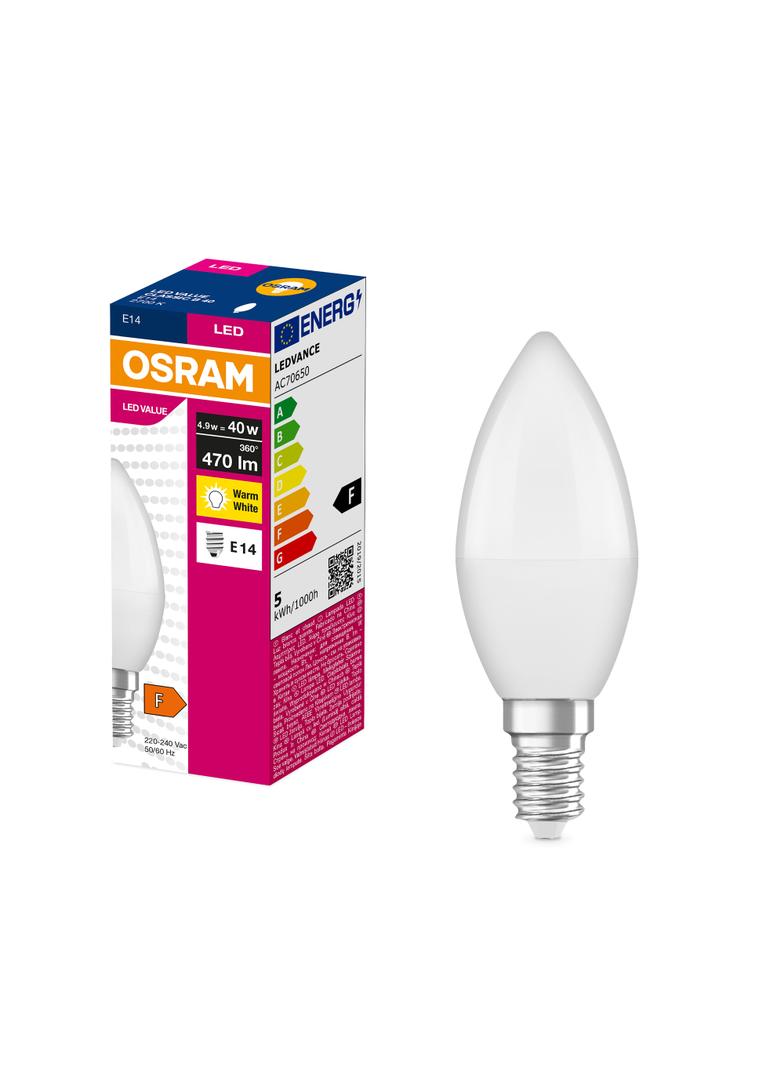 Żarówka LED E14 5,7W Classic B 40 2700K 470lm 4052899326453 LEDVANCE