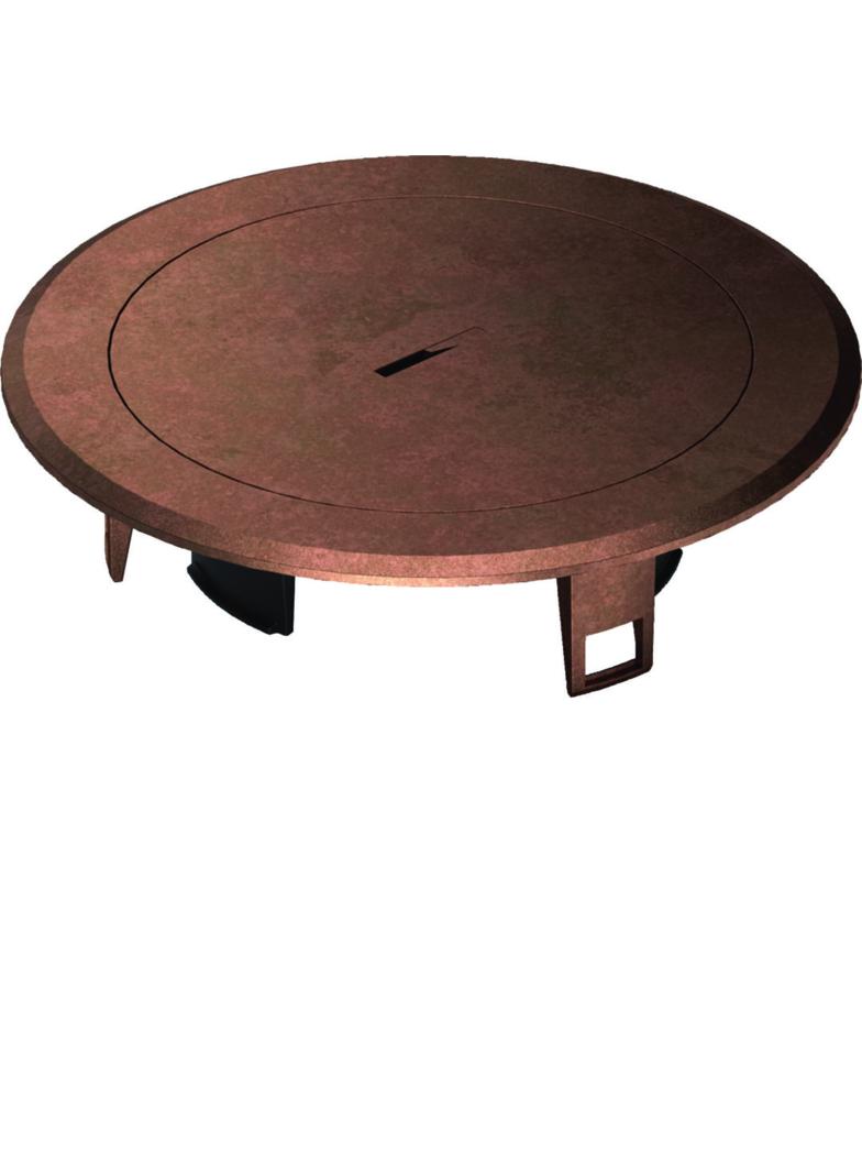 tehalit.VE-EE Pokrywa Tubus do puszki instalacyjnej R02 o.cynkowy, miedź