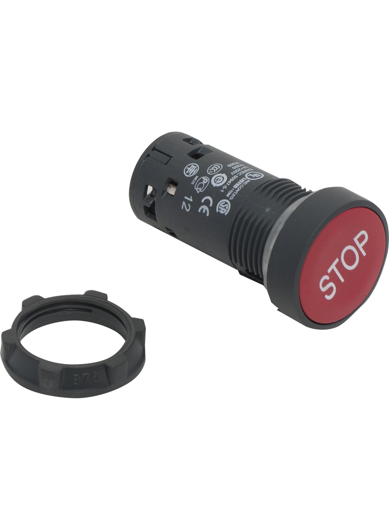 Harmony XB7 Przycisk płaski czerwony z samoczynnym powrotem XB7NA4234