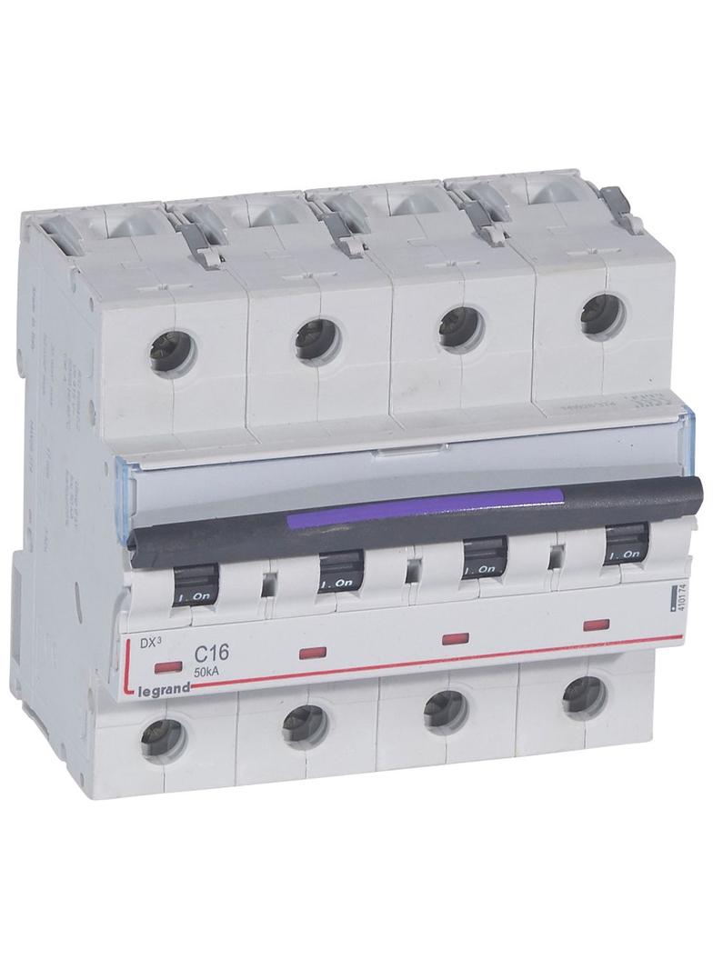 Wyłącznik Nadprądowy S324 C16 4P 16A 50Ka DX3 410174 LEGRAND
