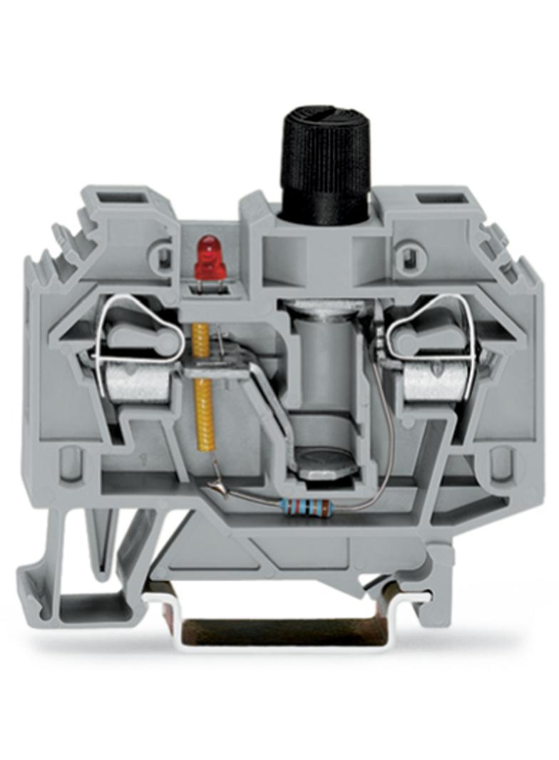 złączka bezpiecznikowa 6 mm2 szara