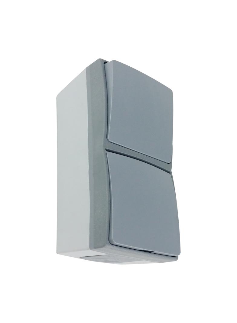 Łącznik + Gniazdo 2P+Z AQUATIC PRO IP55, 10/16A, 230V AC, Szaro-Grafitowy OR-OE-7407/GR ORNO