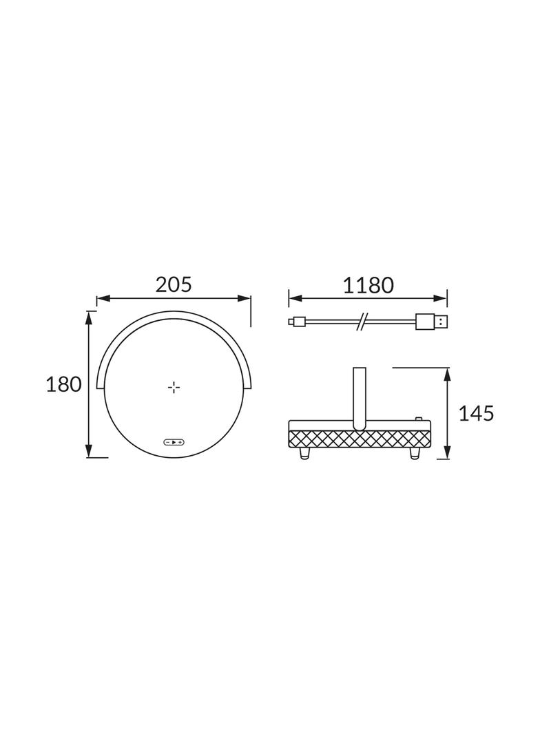 Lampka biurkowa SATURN LED WHITE SPEAKER