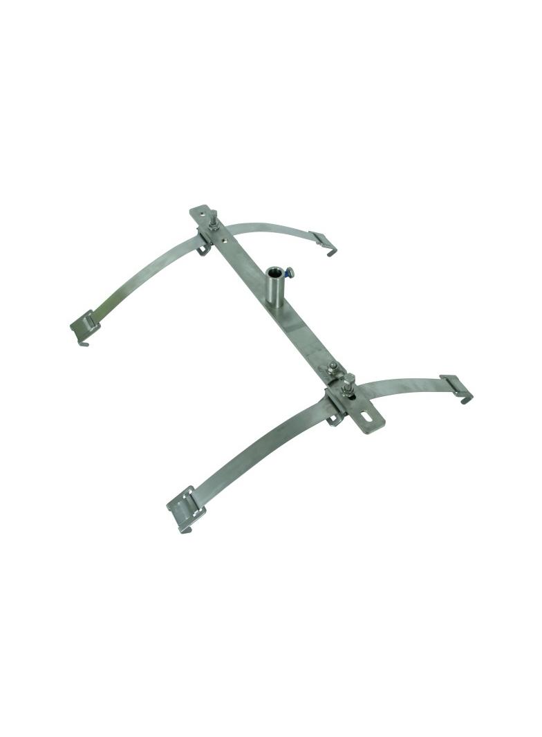 Uchwyt z taśmą i gniazdem 16/10 mm, NIRO