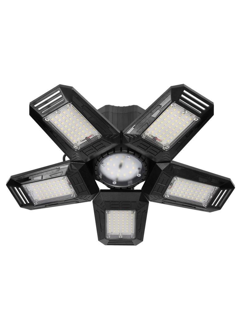 RIGEL LED, lampa warsztatowa składana 5-skrzydłowa, E27, 55W, 6500K, 4950lm WL-10 ORNO