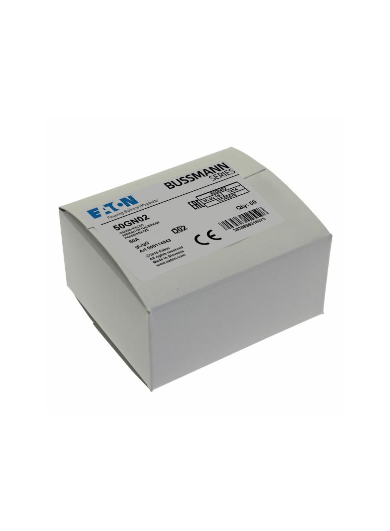 GAUGE PIECE DO2 50A 400V FOR E18 Wstawka kalibrowa D02 50A E18 50GN02 EATON