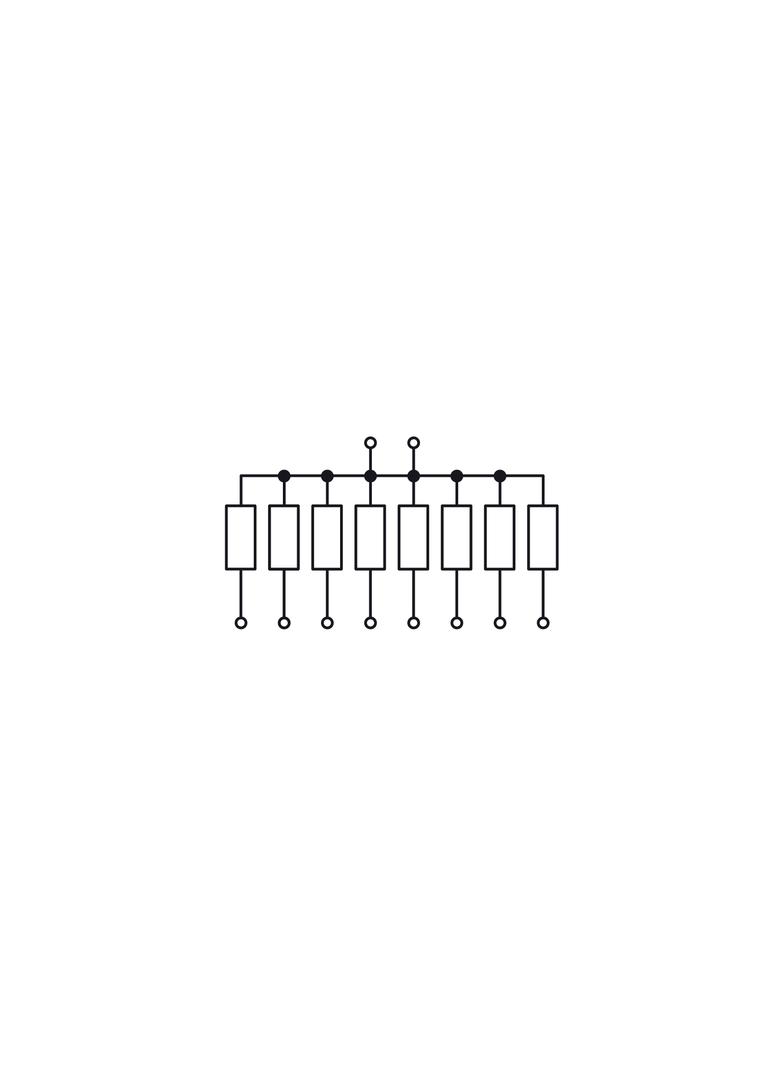 bramka z 8 rezystorami 2K2 1W