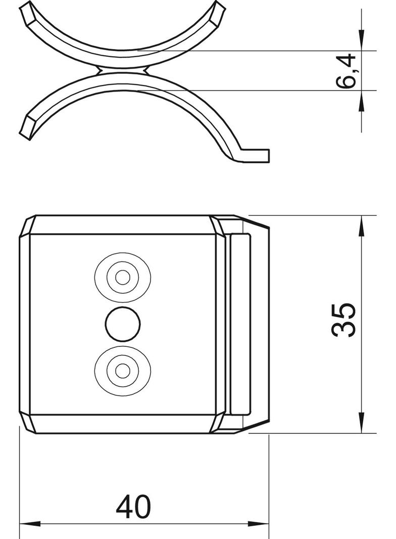 2058/2 M, WANIENKA PODWÓJNA 28-34MM