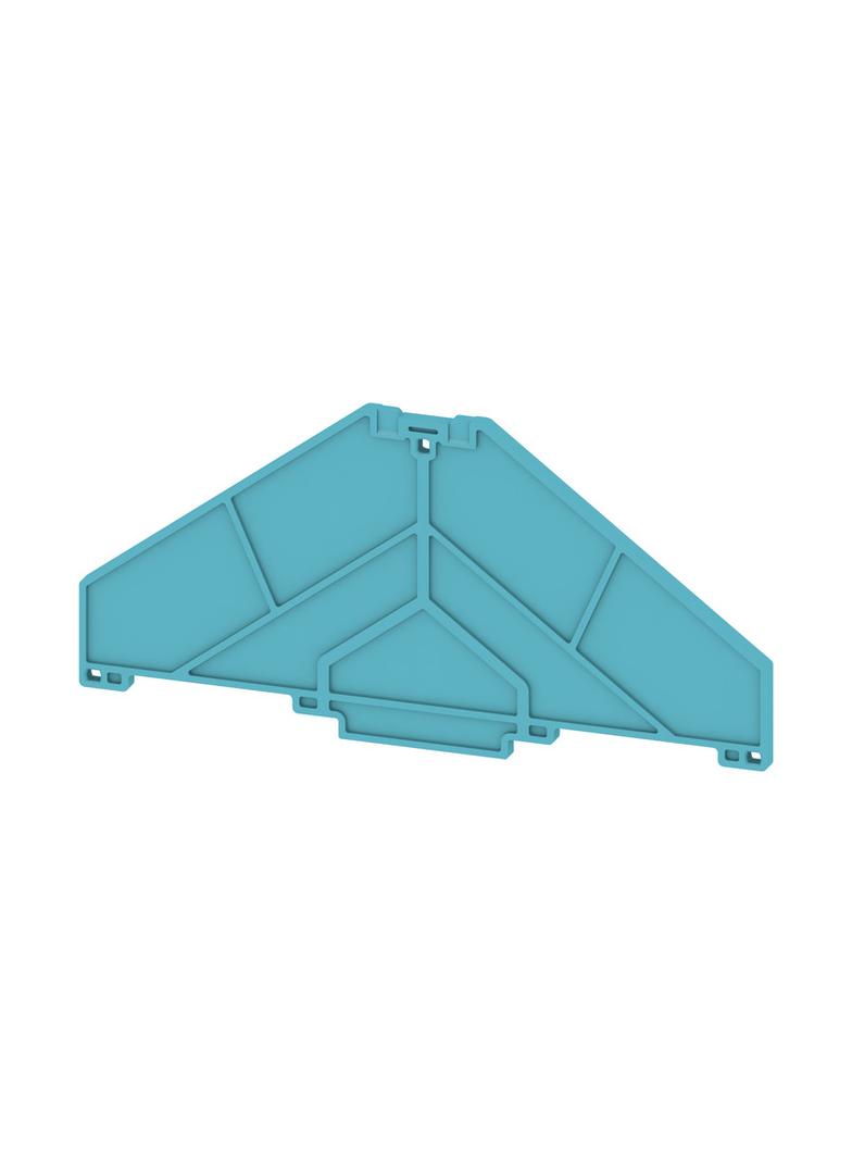 PAP PRV/PPV8 BL Płytka końcowa (styki), 120 mm x 3 mm, niebieski /10szt./ 1268000000 WEIDMÜLLER