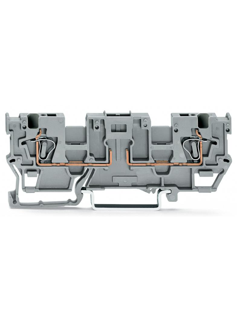 X-COM złączka bazowa 1-przewodowa/1-przewodowa szara